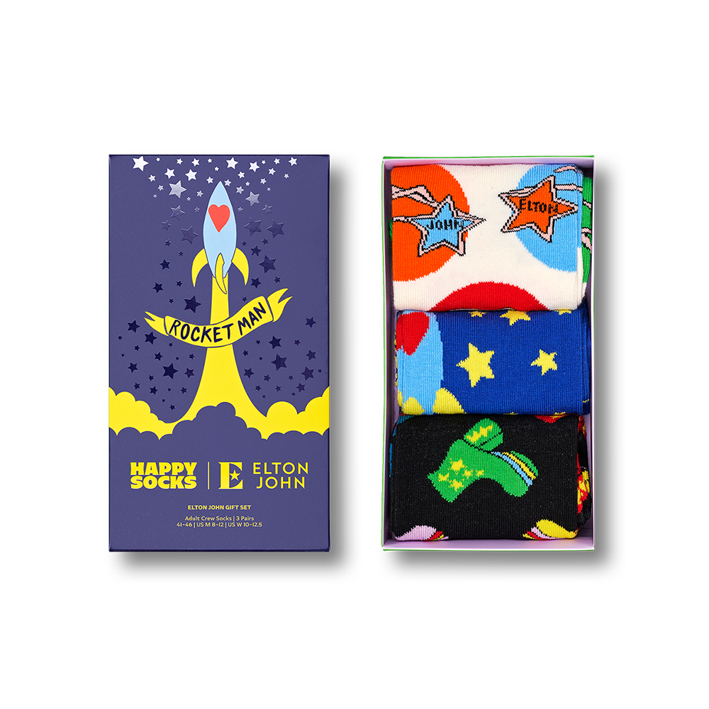 Elton John x Happy Socks 3-Pack Gift Set