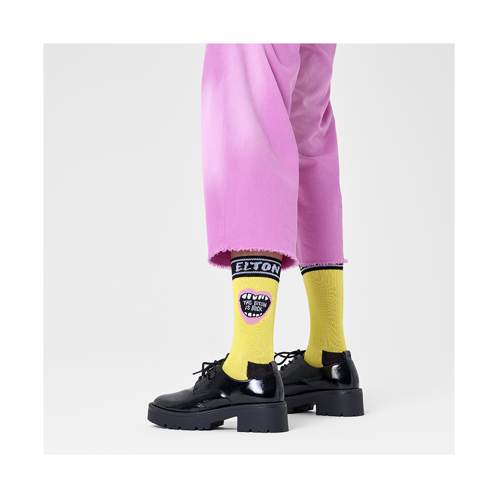 Elton John x Happy Socks The Bitch Is Back Socks Model