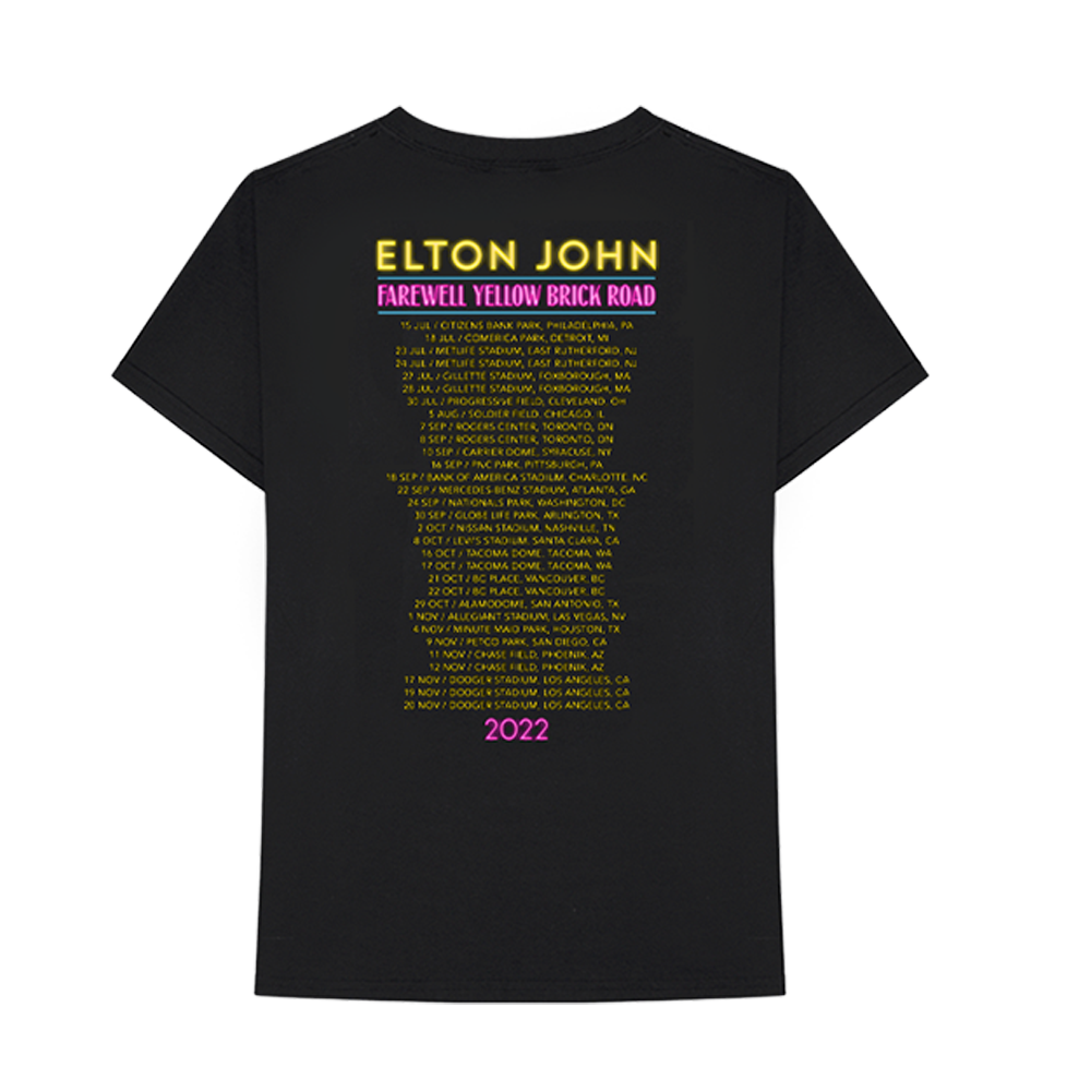 Neon Tour T-Shirt (2022 NA Dates) Back