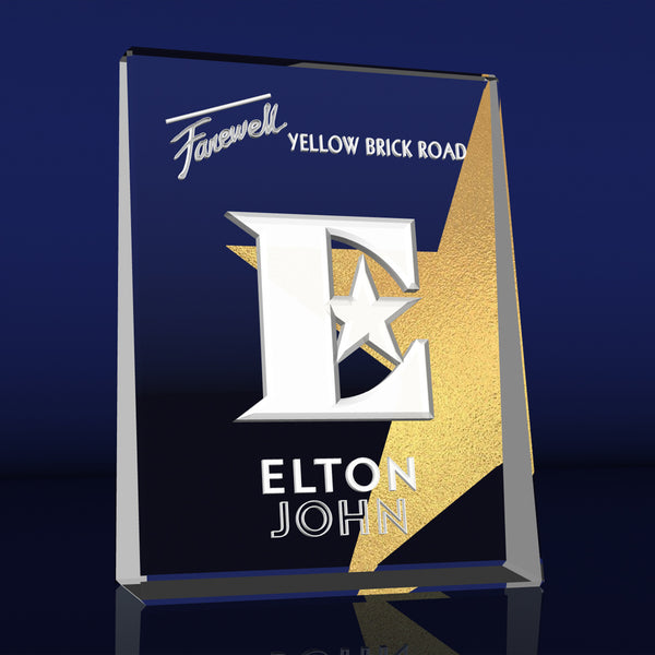 Commemorative Elton John Glass Plaque Elton John Official Store
