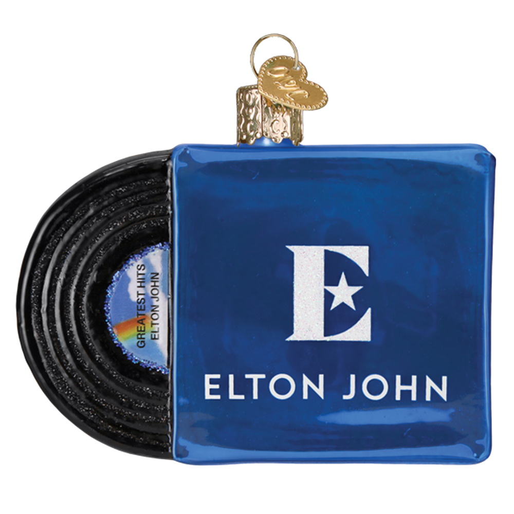 Elton John Greatest Hits Album Cover Ornament Back