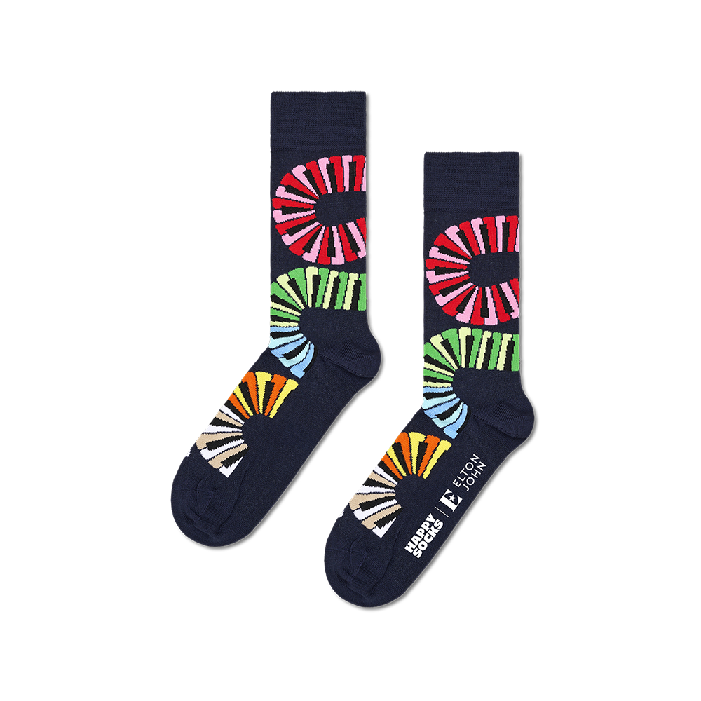 Elton John x Happy Socks Piano Notes Socks