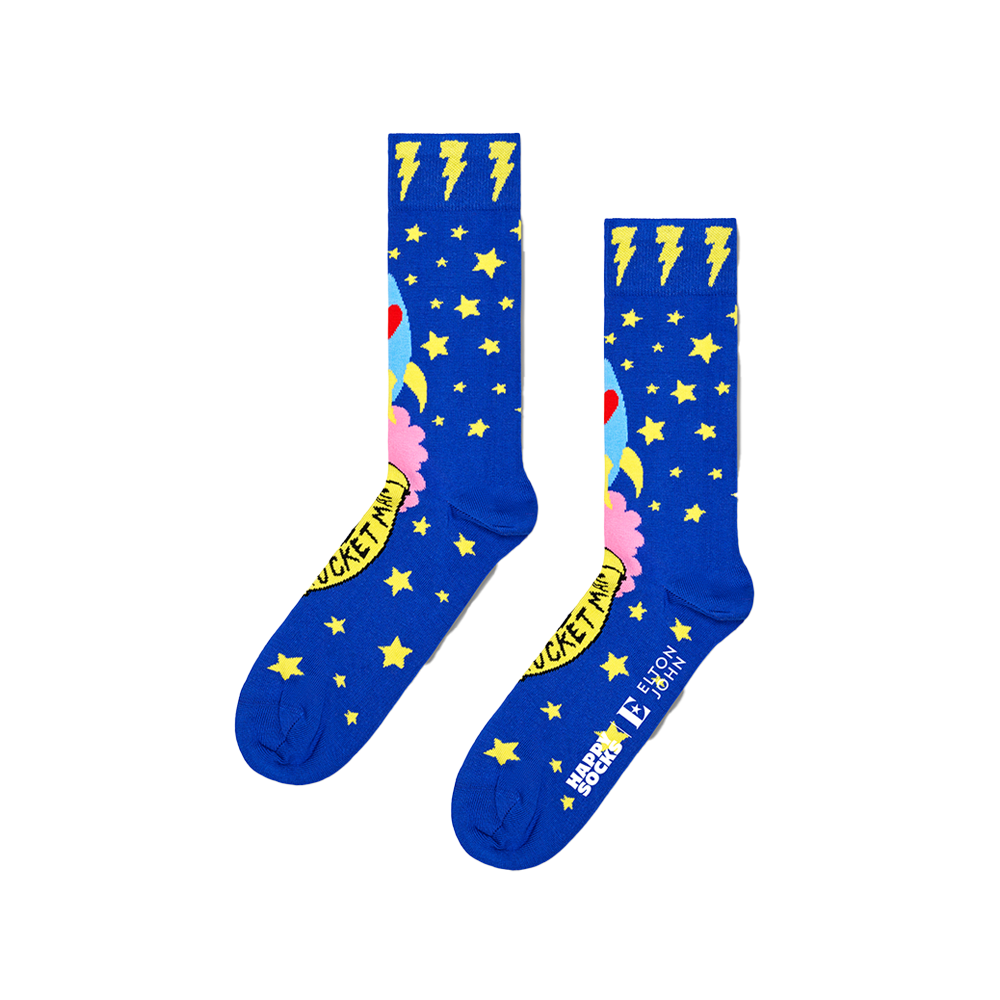 Elton John x Happy Socks Rocket Man Socks