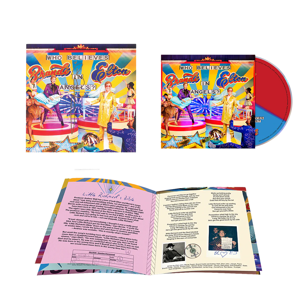 Who Believes In Angels? Limited Edition Tri-Color CD + Brandi Signed Art Card