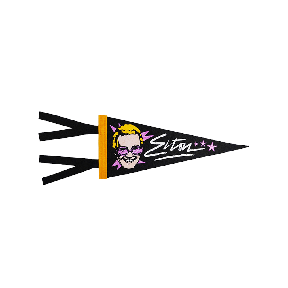 Elton John x Oxford Pennant - Elton Mini Pennant Front