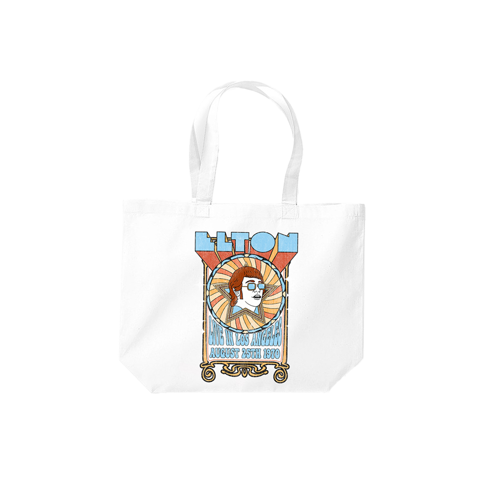Live in Los Angeles Aug 25th 1970 Tote Bag