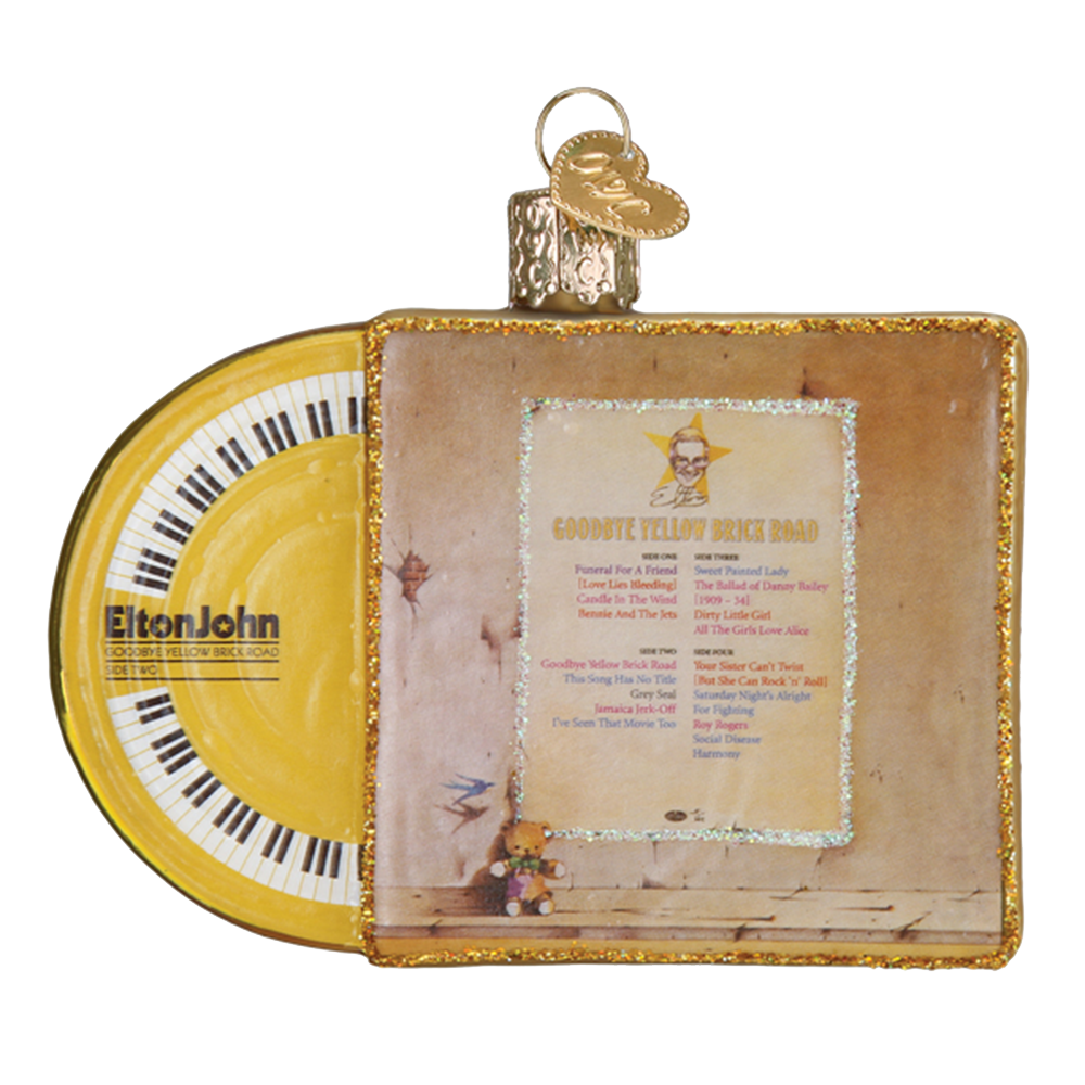 Goodbye Yellow Brick Road Album Cover Ornament Back