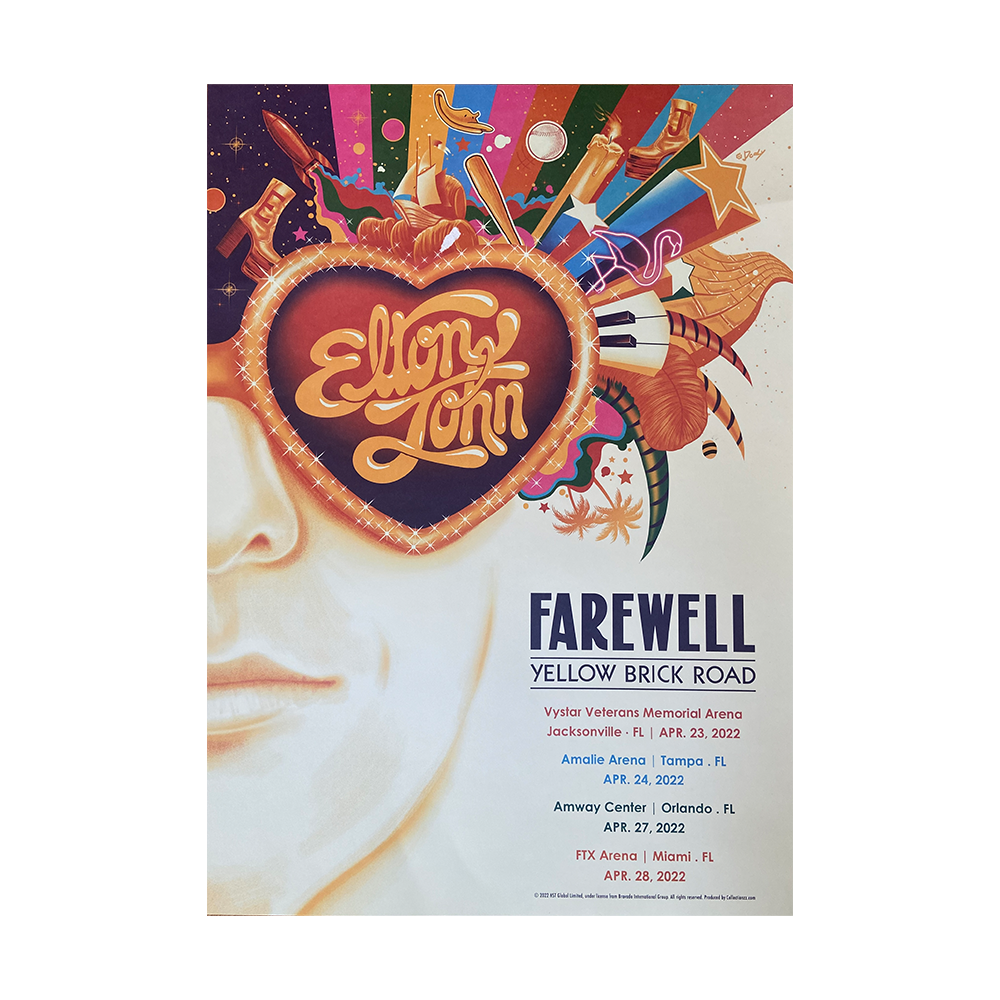 Elton John FYBR Florida Lithograph