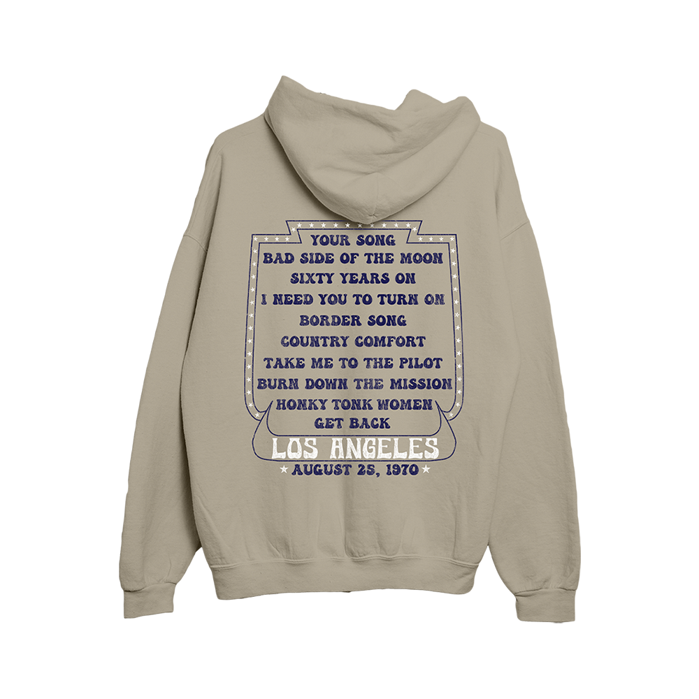 LA 1970 Dateback Sand Hoodie Back