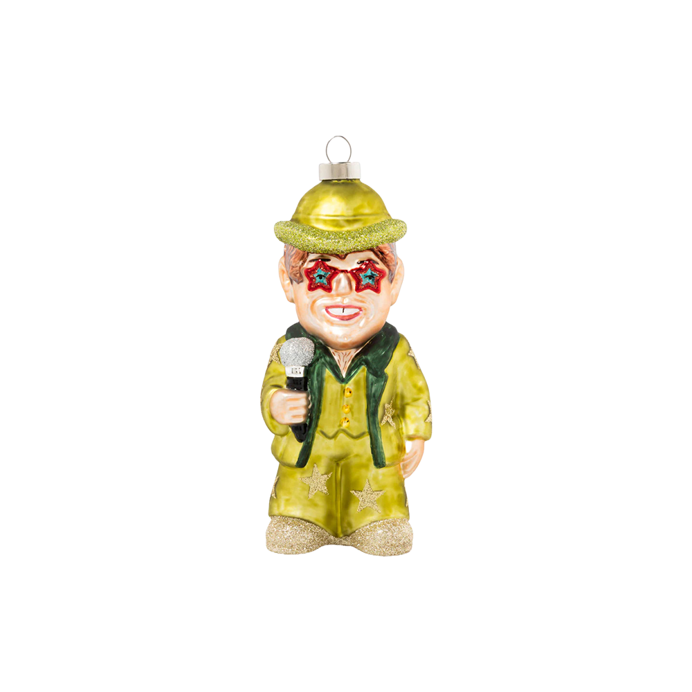 Elton John x kat + annie - Elton's Star is Born Ornament Front