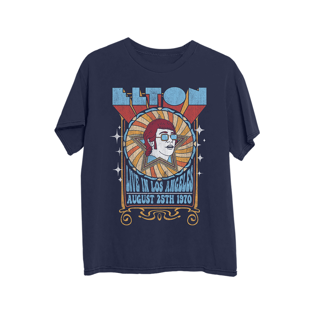 Live in Los Angeles Aug 25th 1970 Tee Front