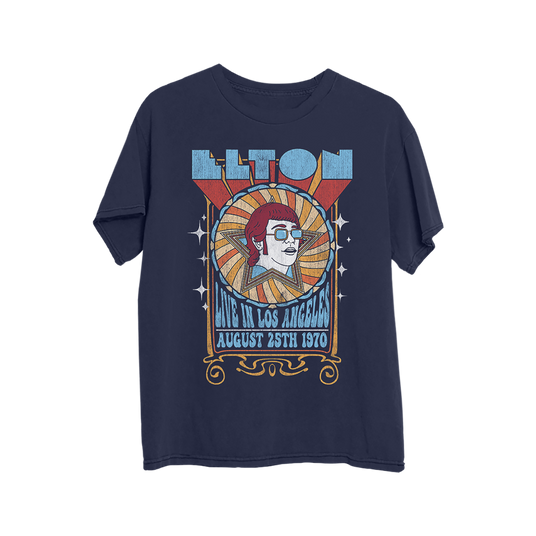 Live in Los Angeles Aug 25th 1970 Tee Front 