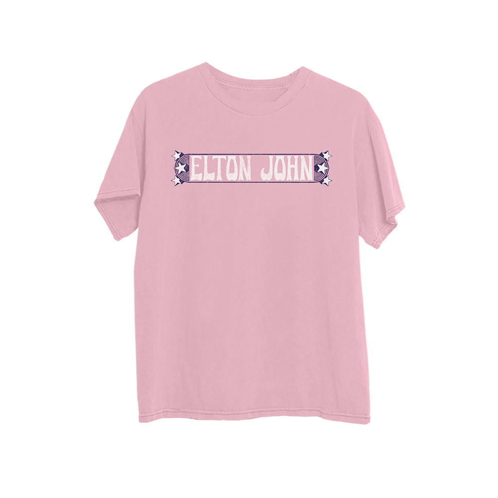 LA 1970 Dateback Pink T-Shirt Front
