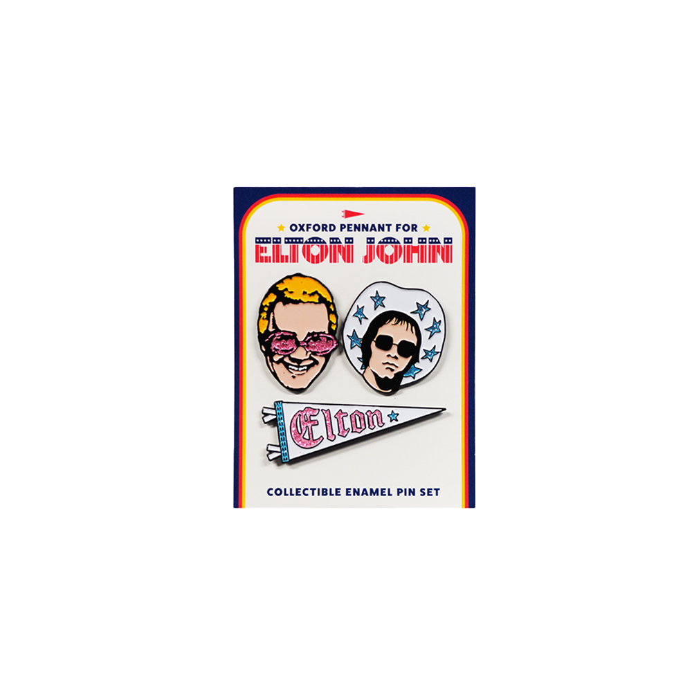 Elton John x Oxford Pennant - Elton John Enamel Pin Set