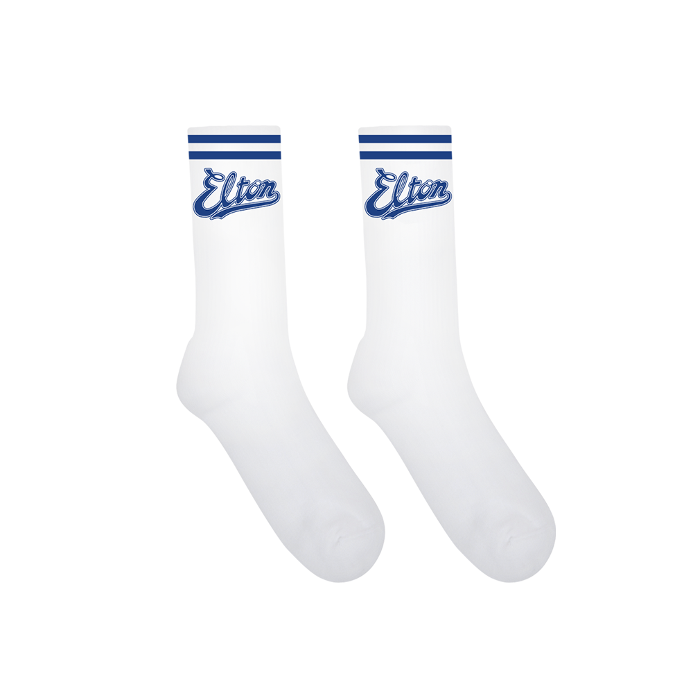 Elton Live In LA White Socks