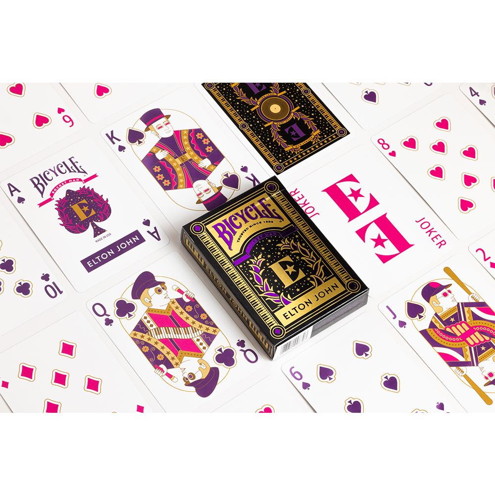 Elton John Playing Cards by Bicycle Contents