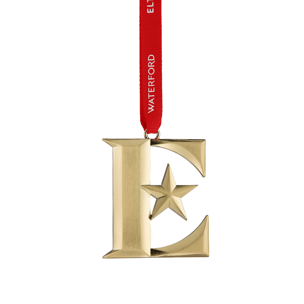 Waterford x Elton John Golden E Ornament