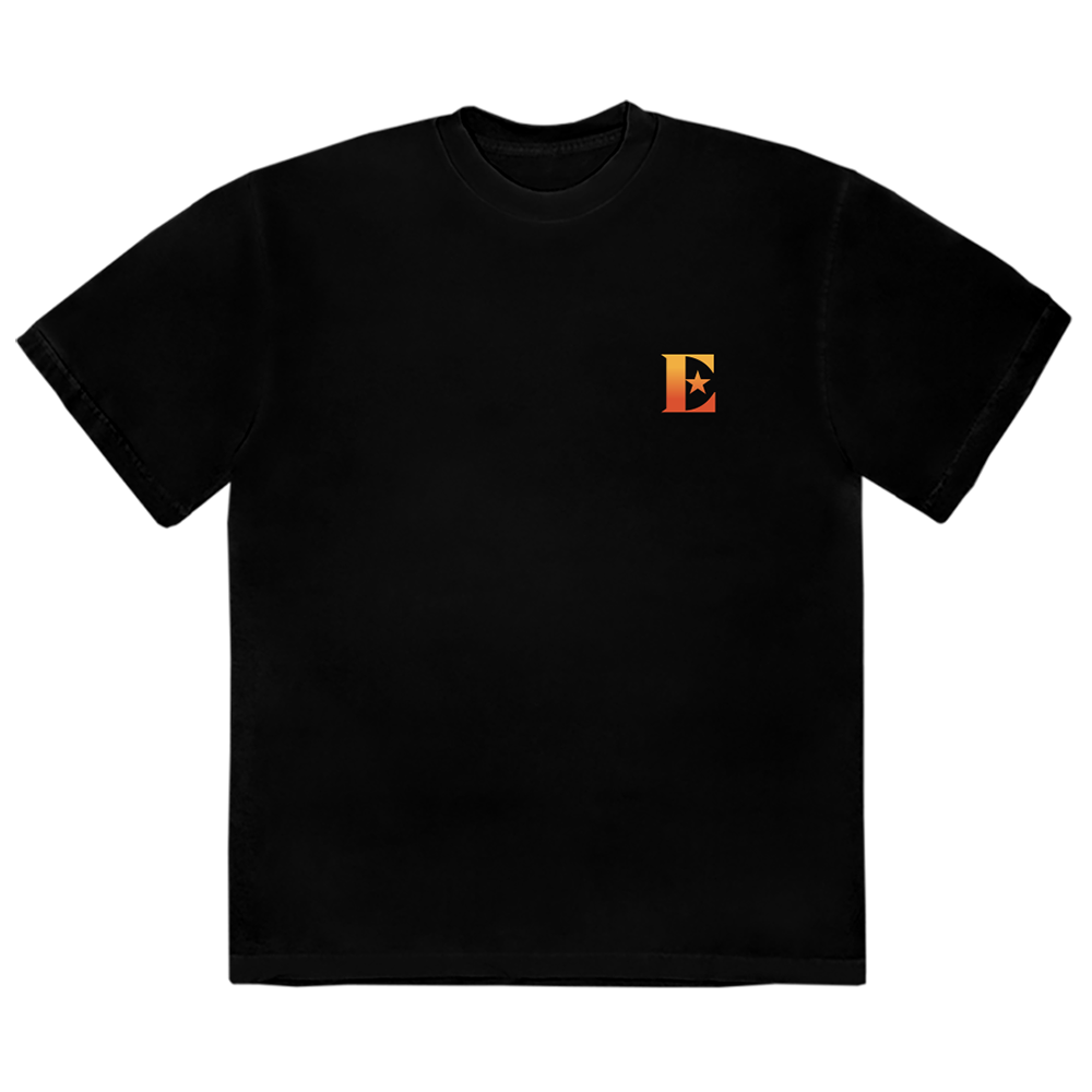 Glastonbury Black T-Shirt Front