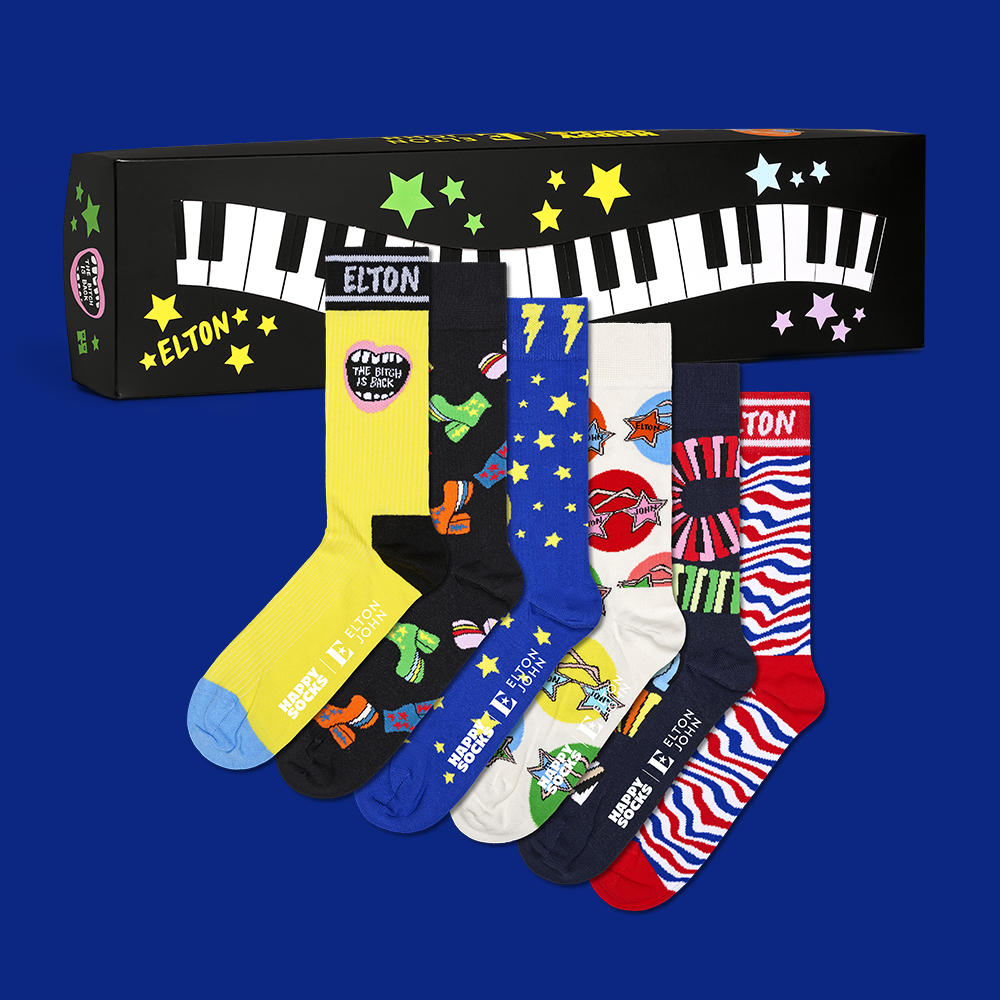 Happy Socks Édition Limitée John Lewis - 4 Paires - Taille 41-46 - Multicolore
