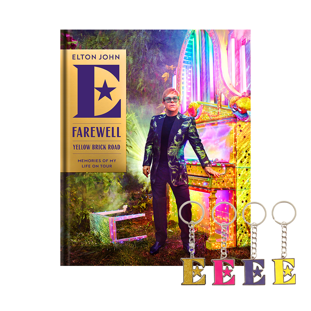 Farewell Yellow Brick Road: Memories Of My Life On Tour Book + FREE Elton E* Surprise Color Keychain