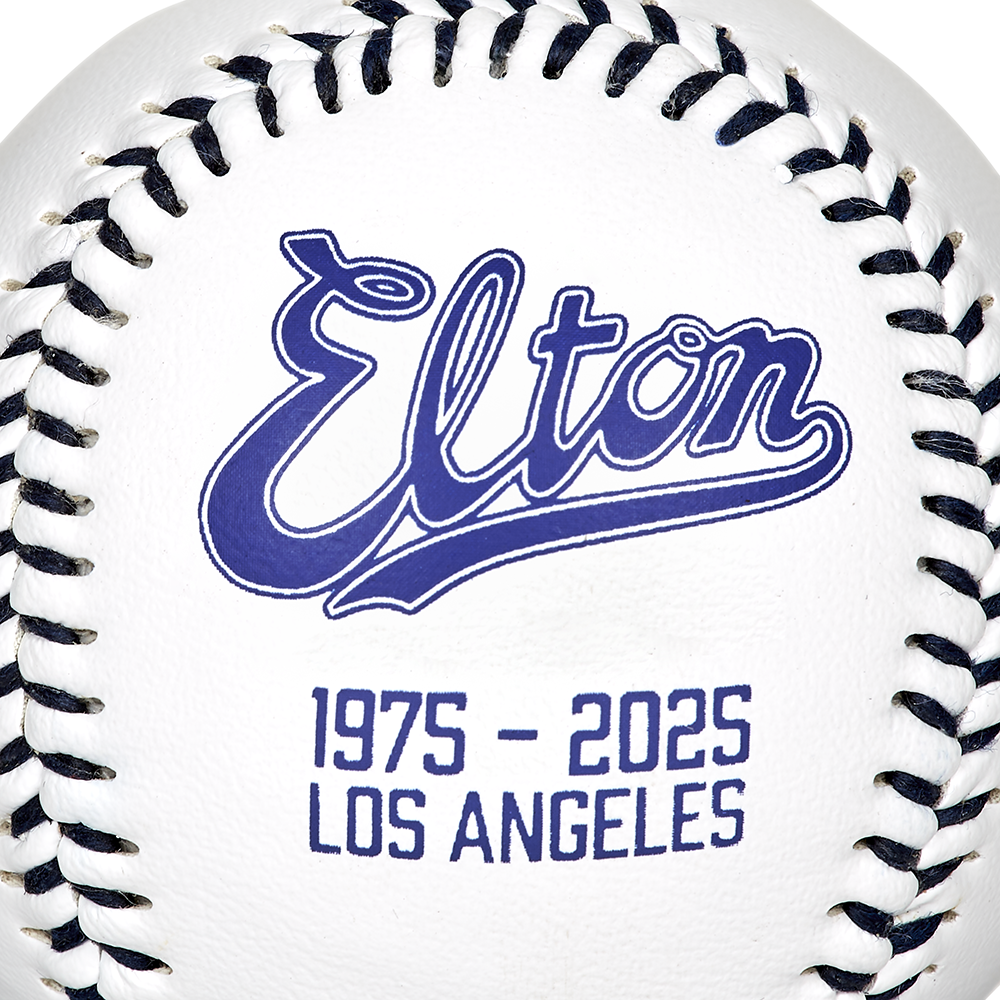Commemorative Dodgers Baseball White Detail