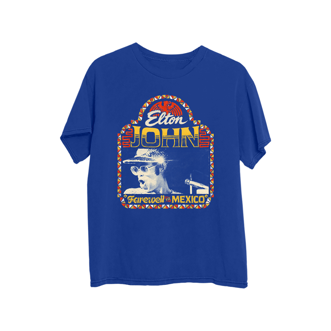 Blue Hand-Painted T-Shirt F