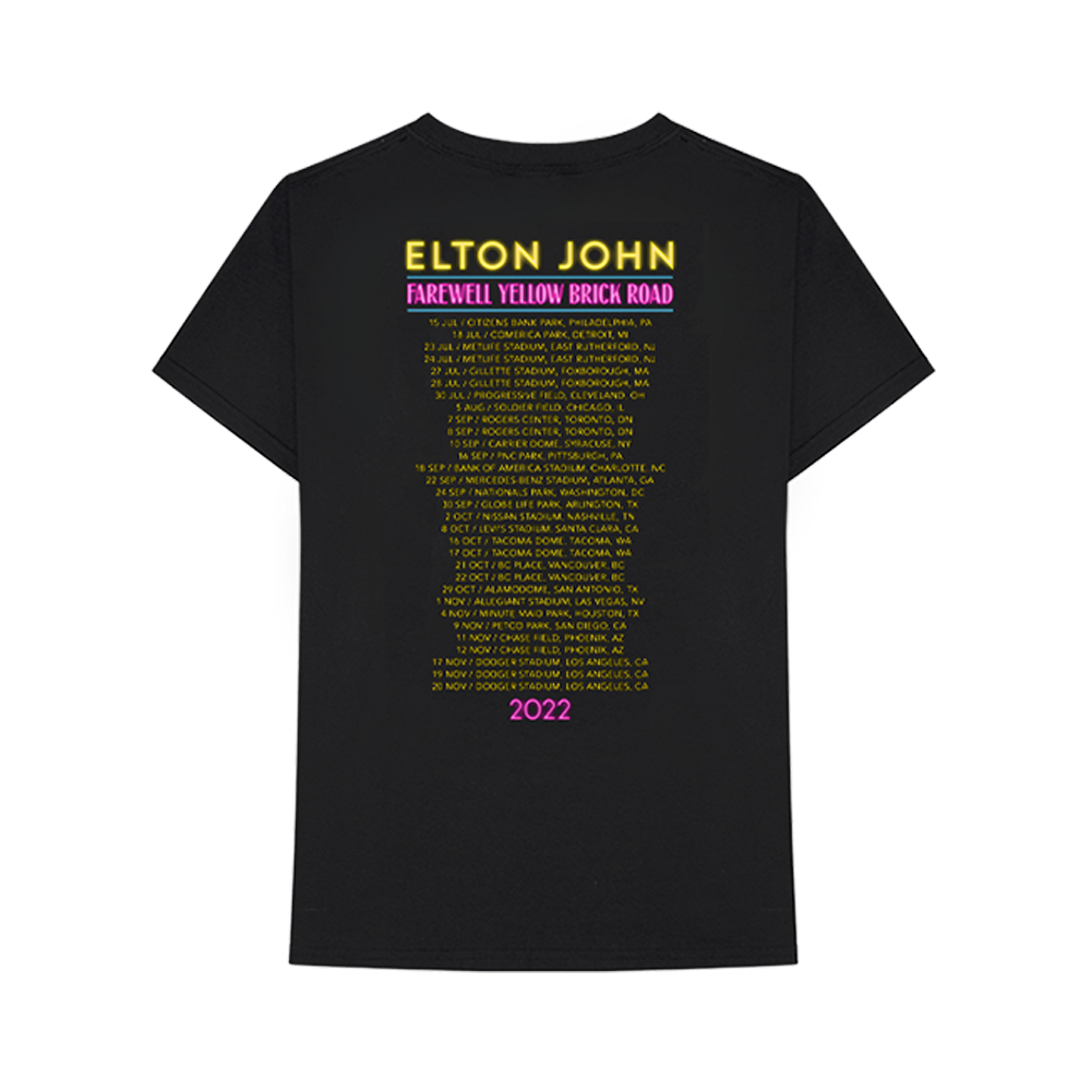 Neon Tour T-Shirt (2022 NA Leg 7) Back