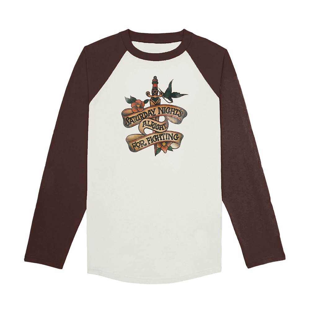 Saturday Nights Alright For Fighting Tattoo Raglan