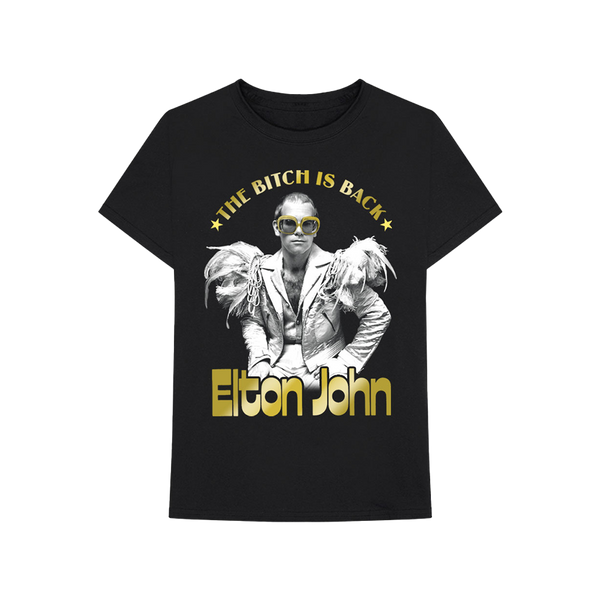 Bitch is Back Foil T-Shirt – Elton John Official Store