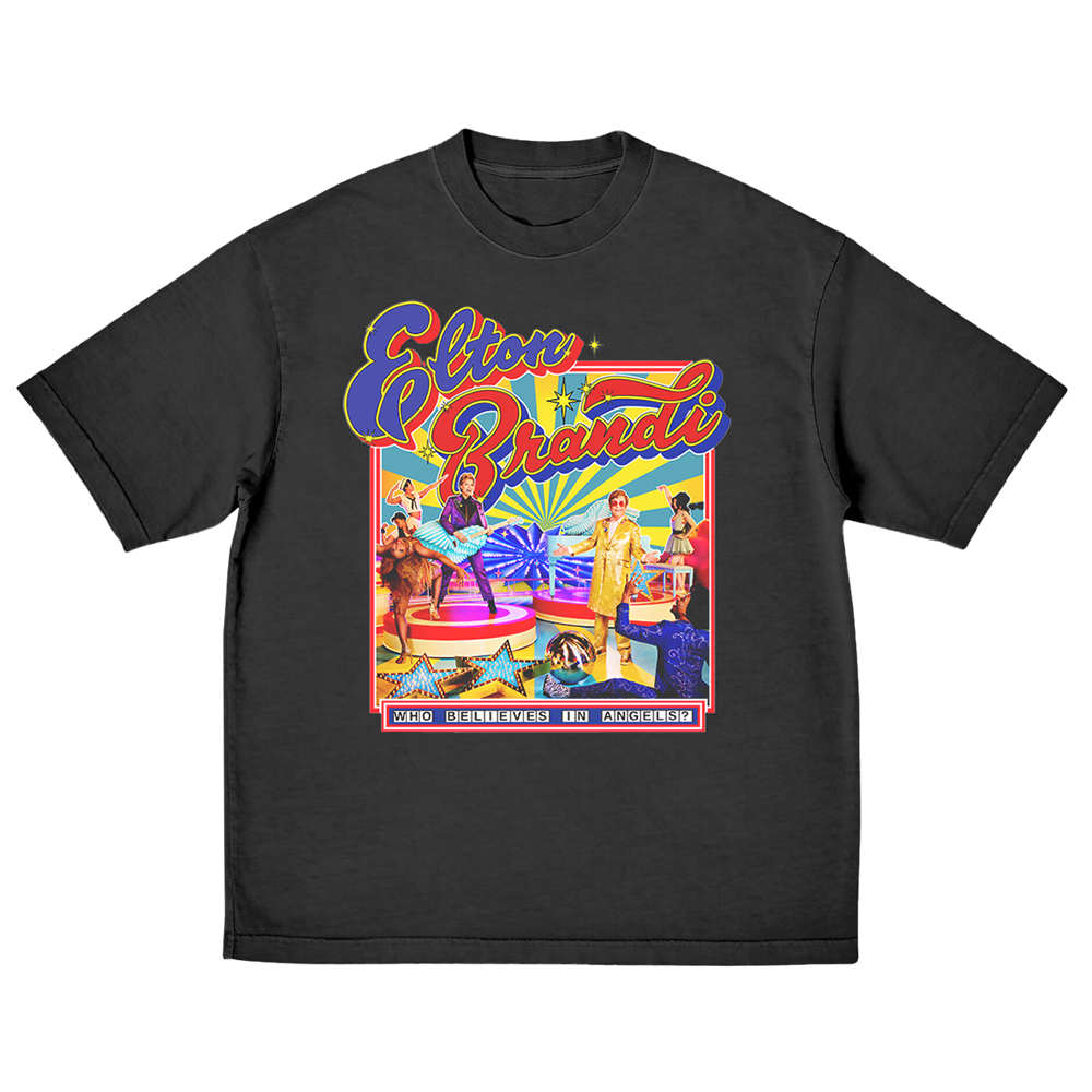 Who Believes In Angels? Album Cover Black T-Shirt and Tri-Color Vinyl Fan Pack 2 