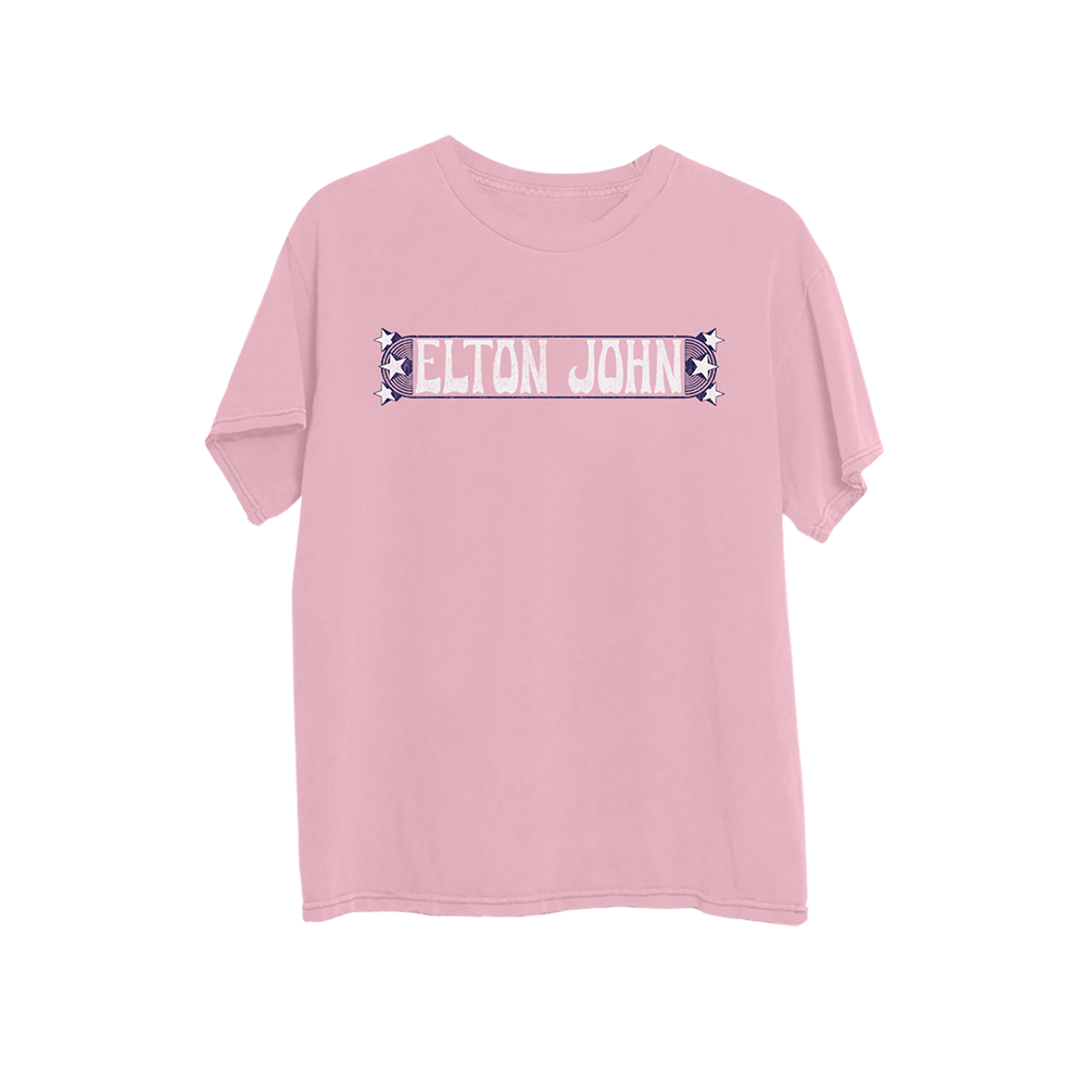 LA 1970 Dateback Pink T-Shirt Front 