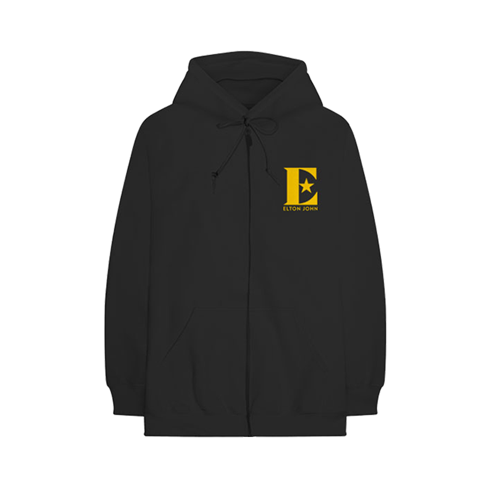 Elton Neon Tour Zip Hoodie Front