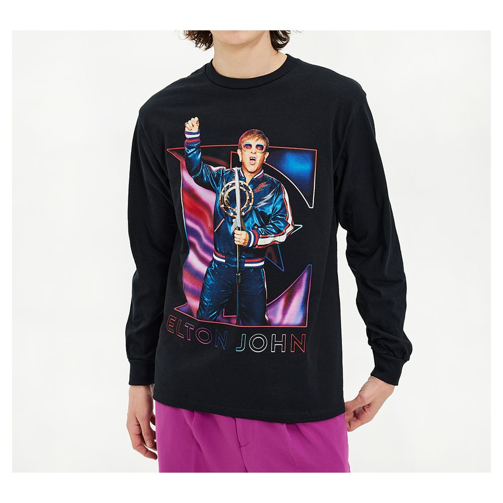 Singing Elton EU UK 2023 Longsleeve T shirt Elton John Official Store