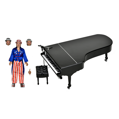 Elton John x NECA 8″ Clothed Action Figure with Piano – Live in ’76 Img. 1