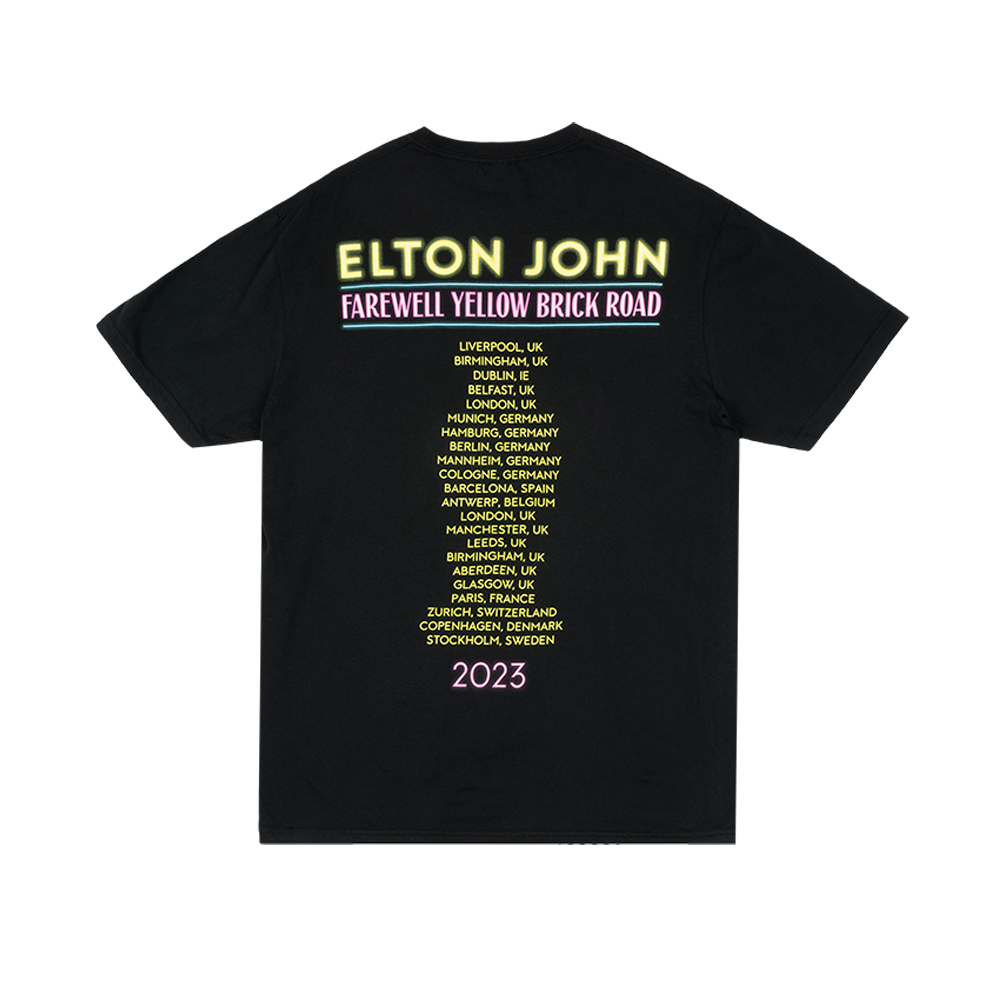 Neon Tour EU/UK 2023 T-Shirt Back