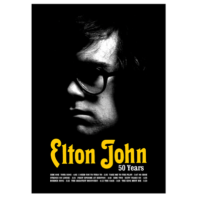 Elton John: 50 Year Anniversary Lithograph