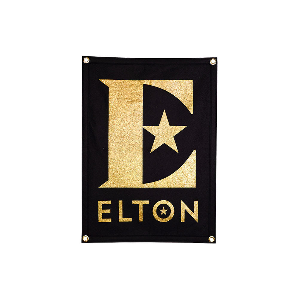 Elton John x Oxford Pennant - Star Logo Camp Flag