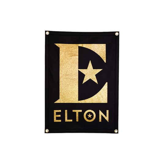 Elton John x Oxford Pennant - Star Logo Camp Flag