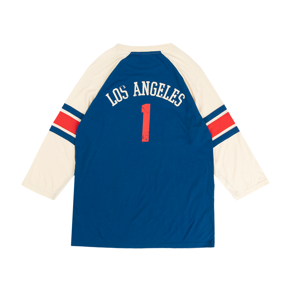 Elton Live in LA Raglan Back 