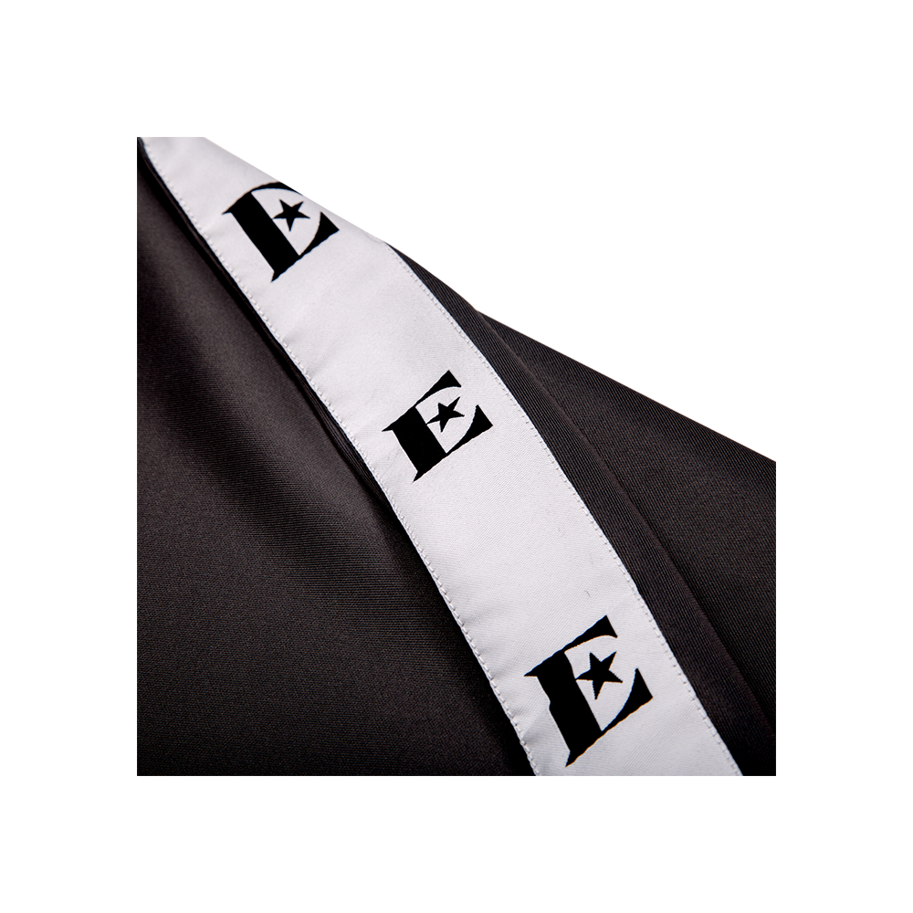 Black Zip Track Jacket - Sleeve details