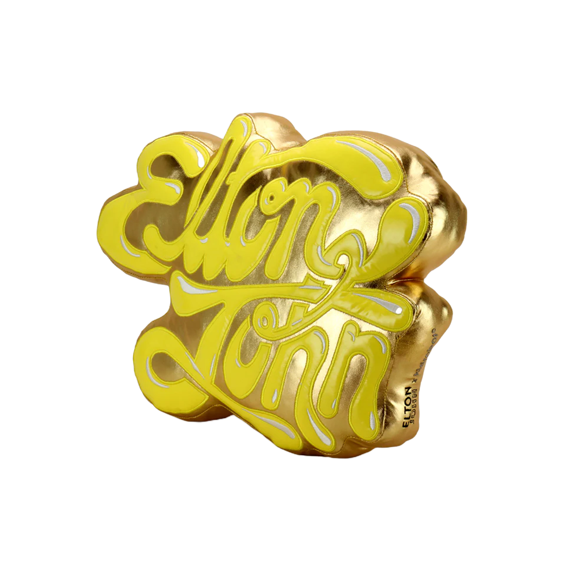 Kidrobot x Elton John Special Edition Gold Pillow Angle