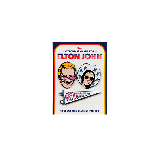 Elton John x Oxford Pennant - Elton John Enamel Pin Set