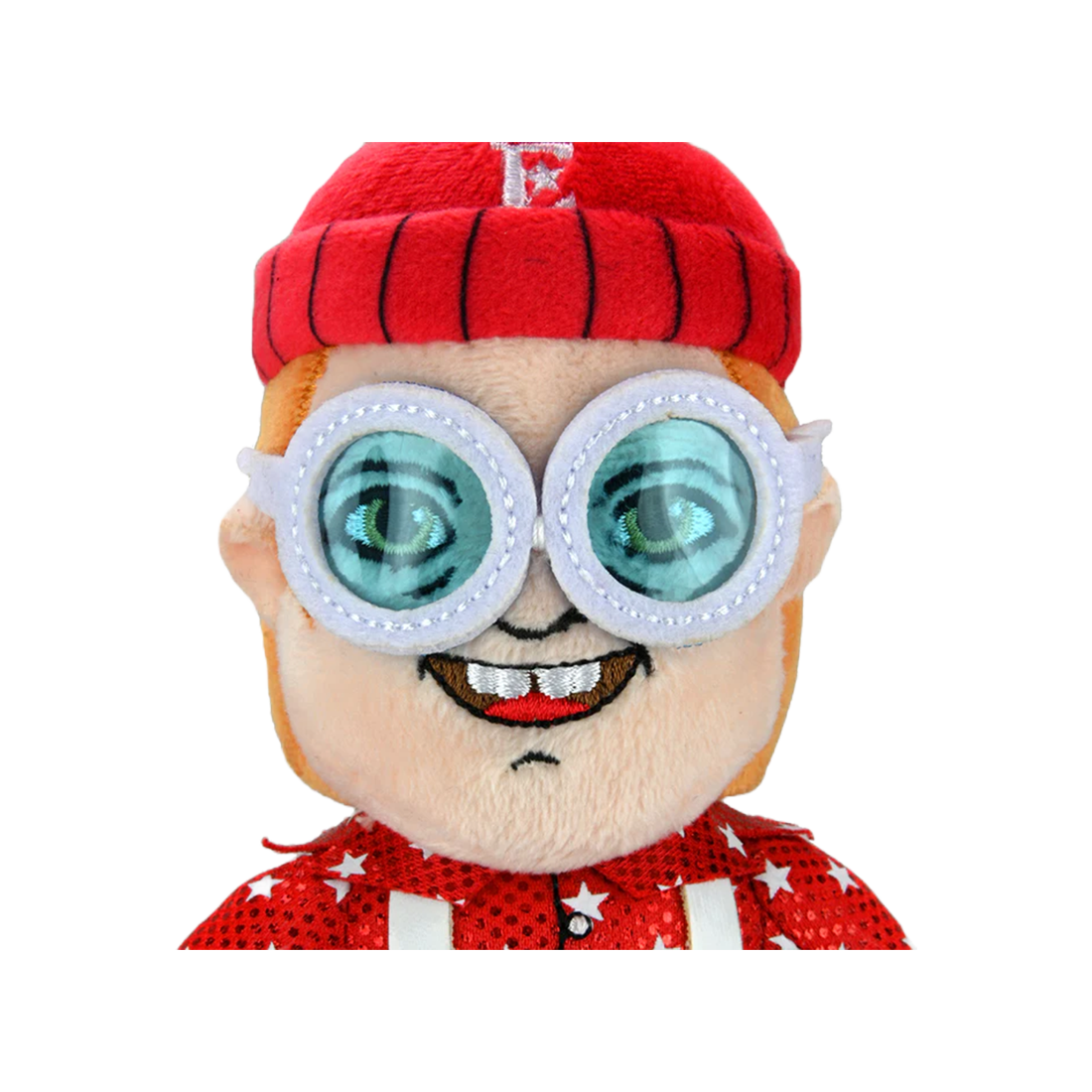 Kid Robot x Elton John 8” Phunny Plush “Pinball Wizard” Edition Face Detail